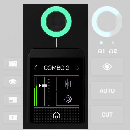 RØDECaster Video audio mixer page